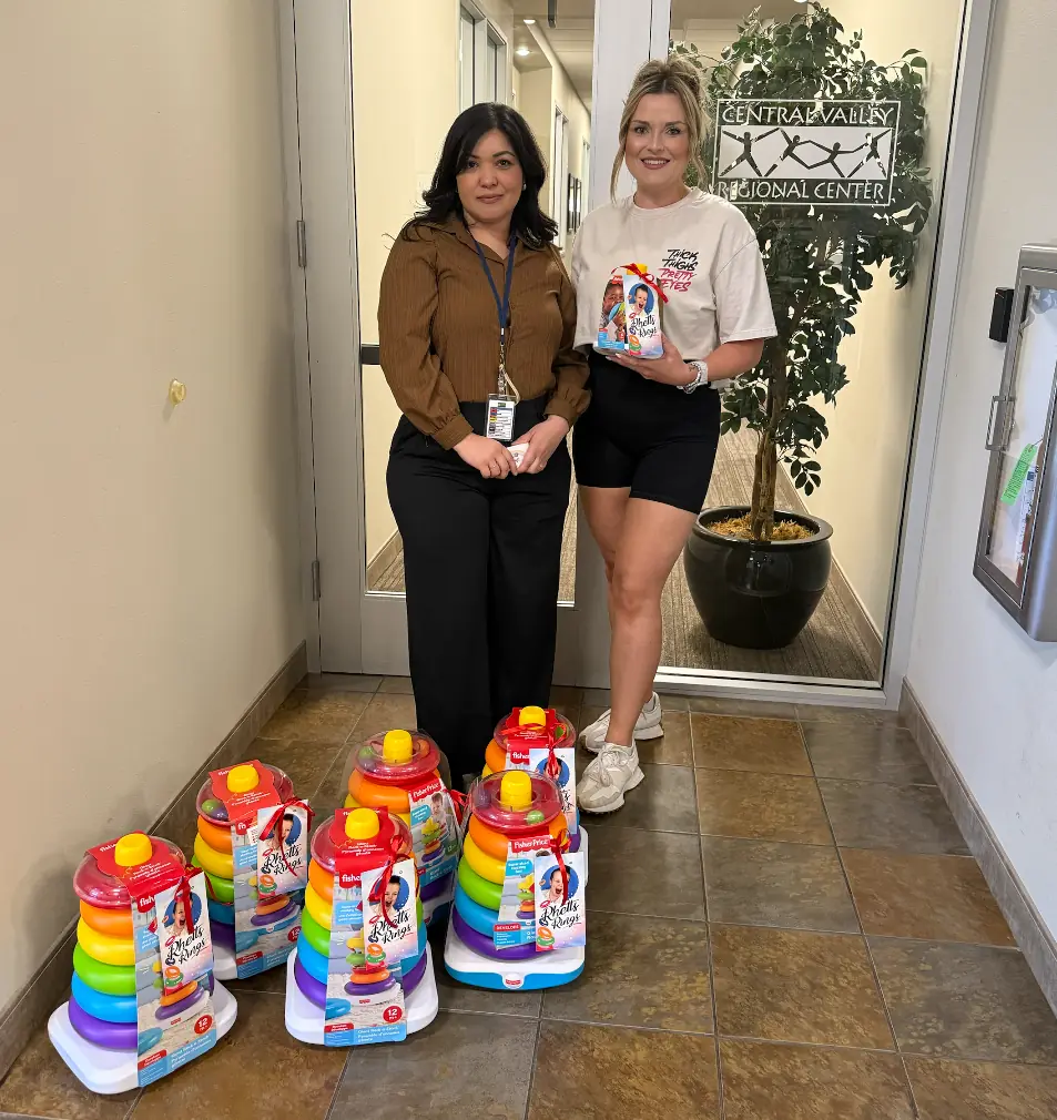 Central Valley Regional Center receiving Rhett's Rings donations